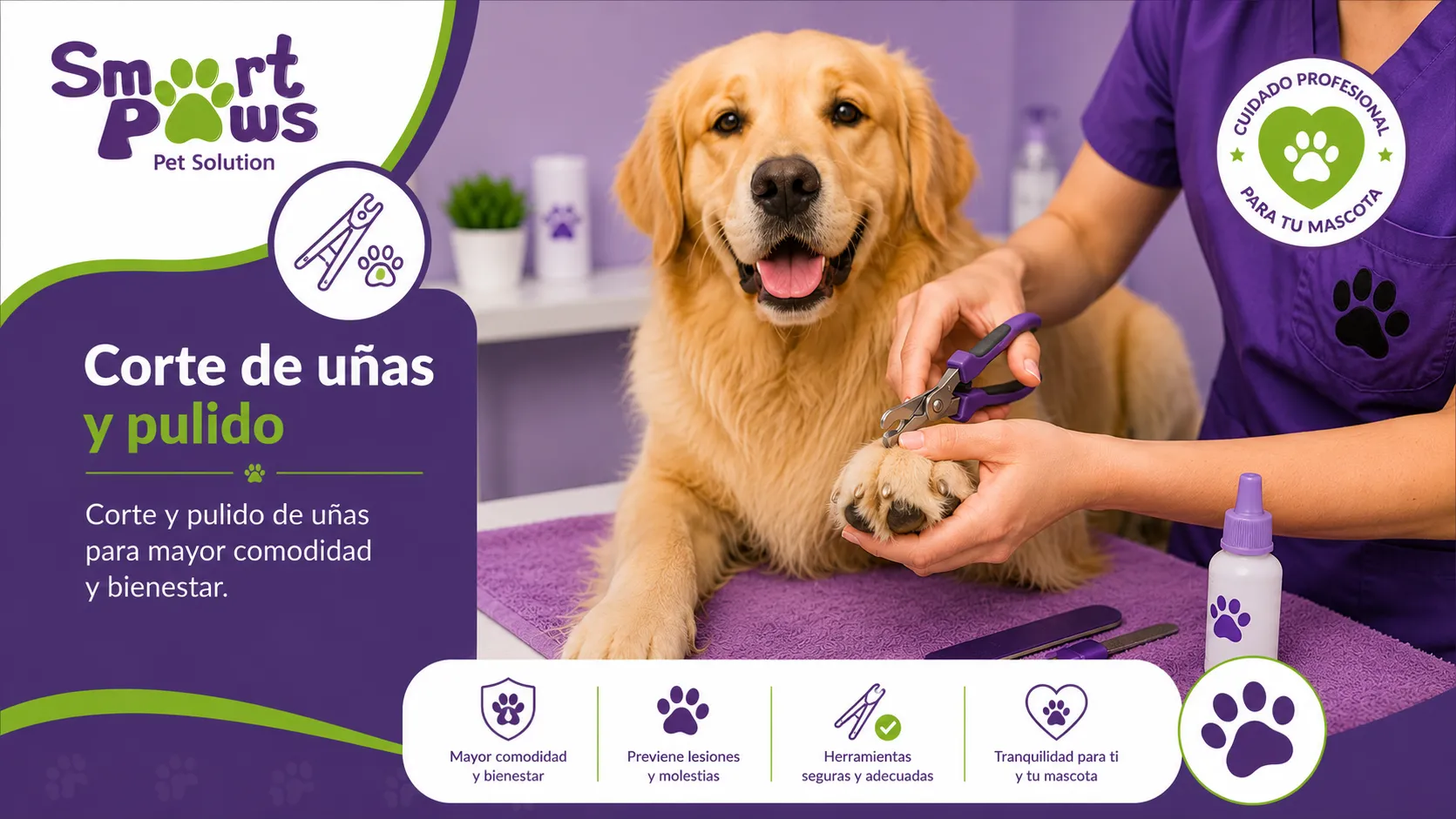 Corte de uñas y puido
